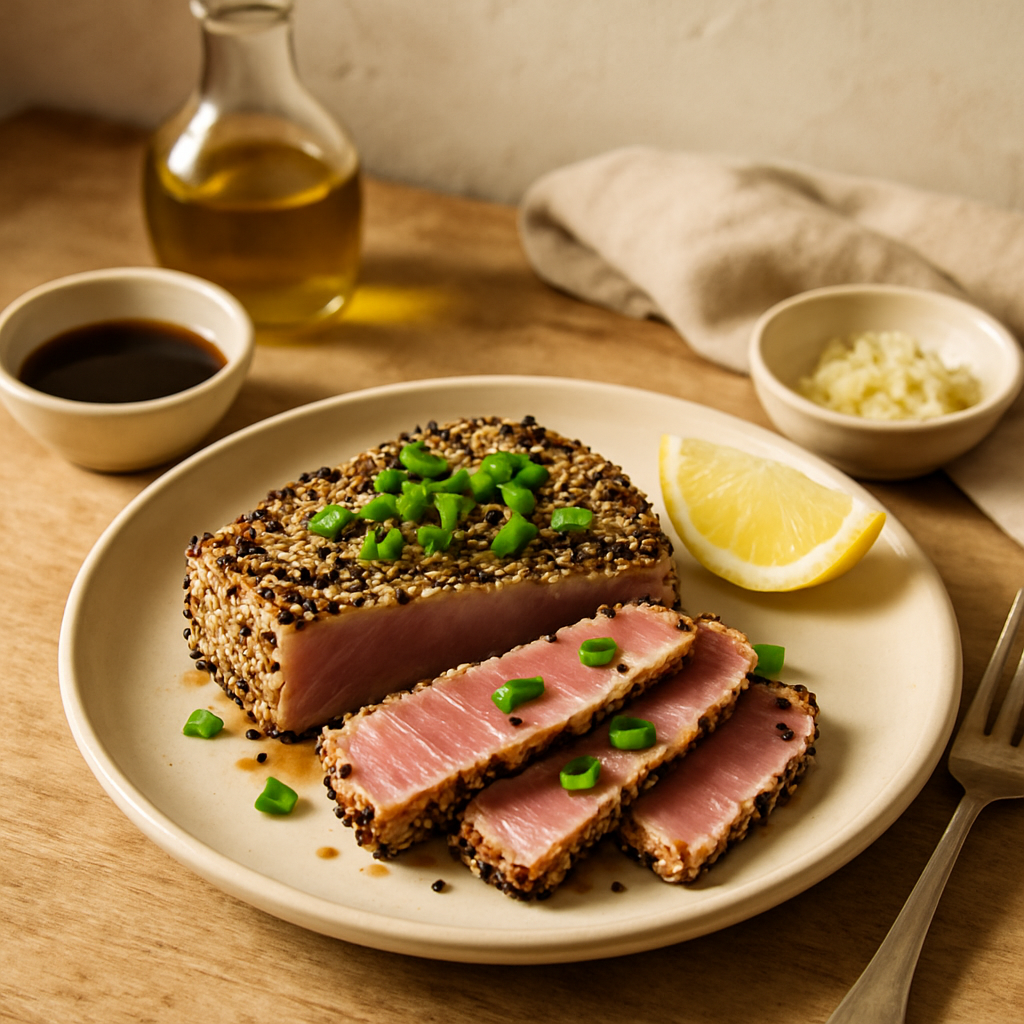 Seared Tuna Steak with Sesame