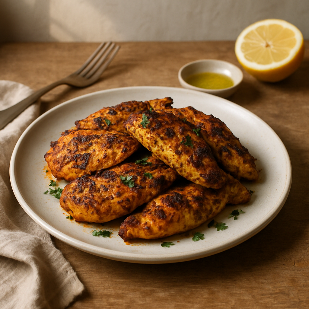 Gegrilltes Hähnchen-Schawarma