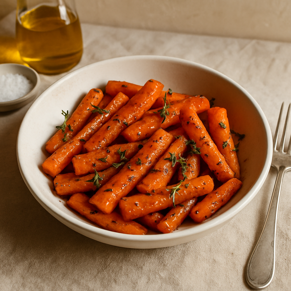 Maple Glazed Carrots (Vegan)