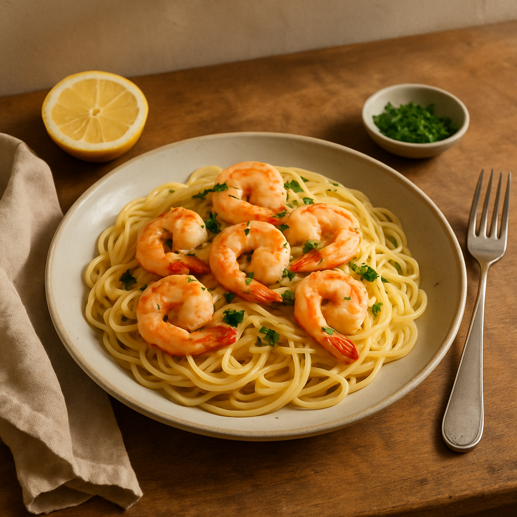 Sarımsaklı Karides Scampi
