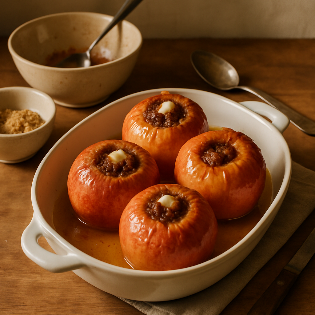 Pommes au four à la cannelle