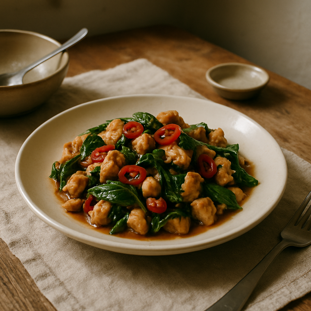 Spicy Thai Basil Chicken