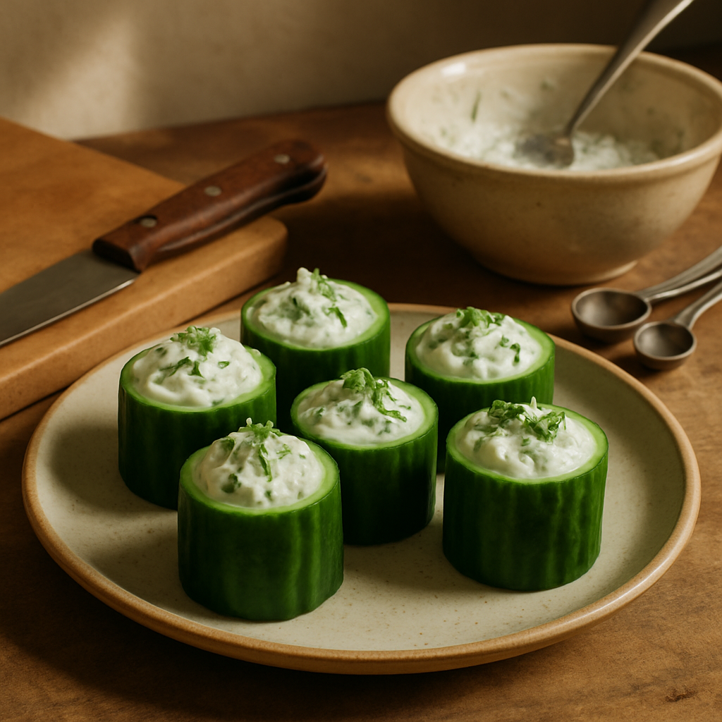 Cucumber and Tzatziki Cups