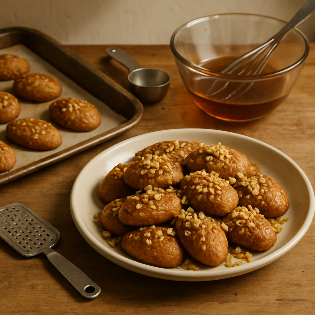 Melomakarona Honey Cookies