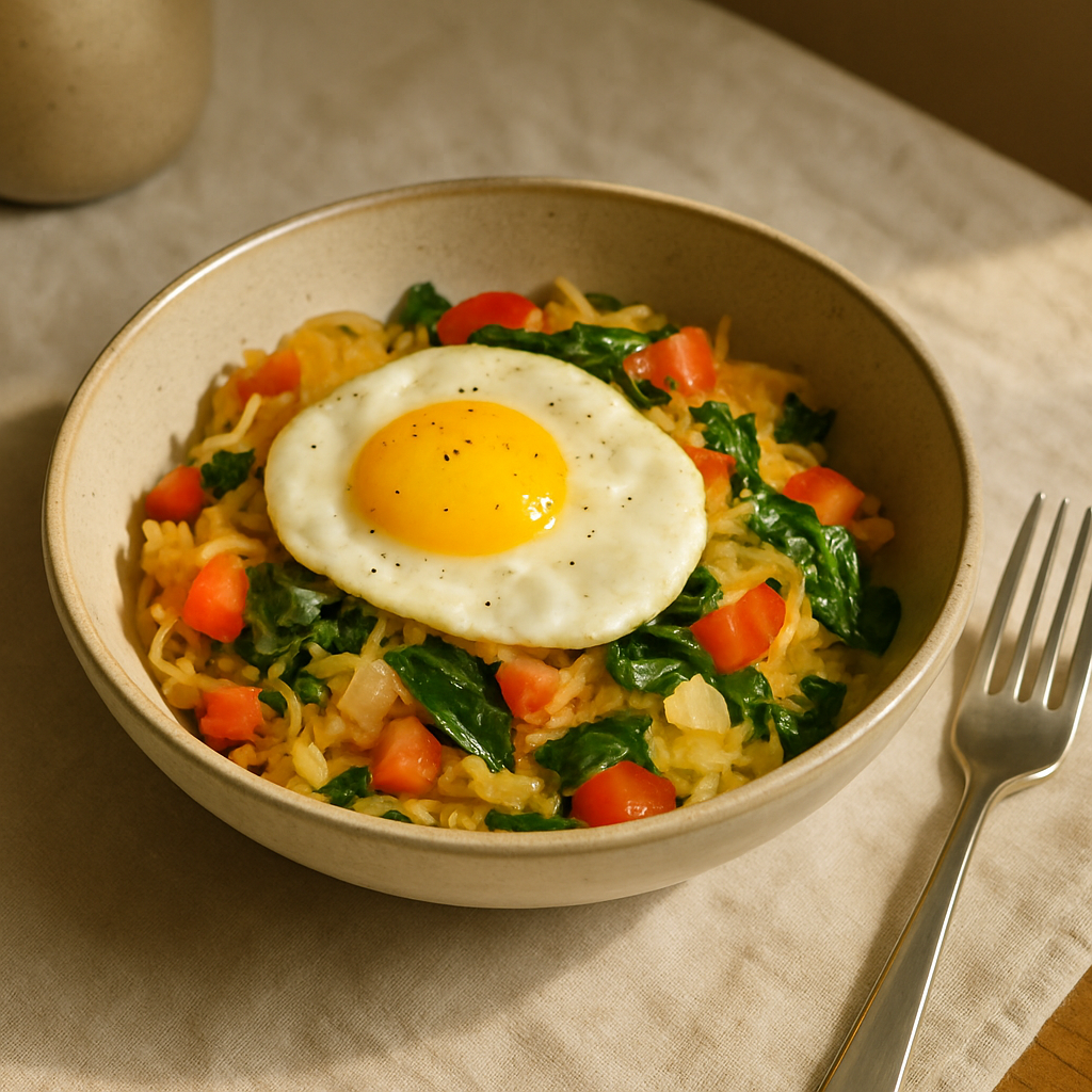 Spaghetti Squash Breakfast Bowl