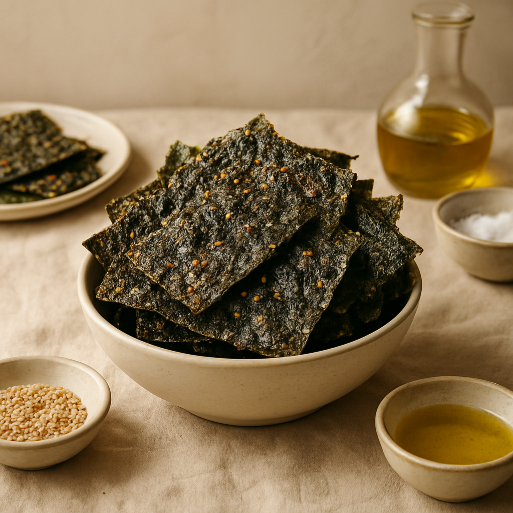 Knusprige Algensnacks