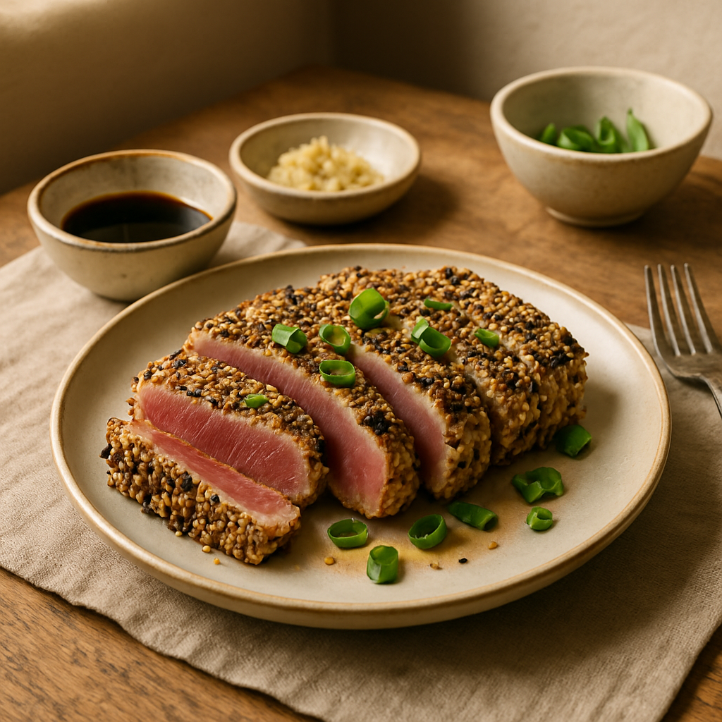 Seared Tuna with Sesame Seeds