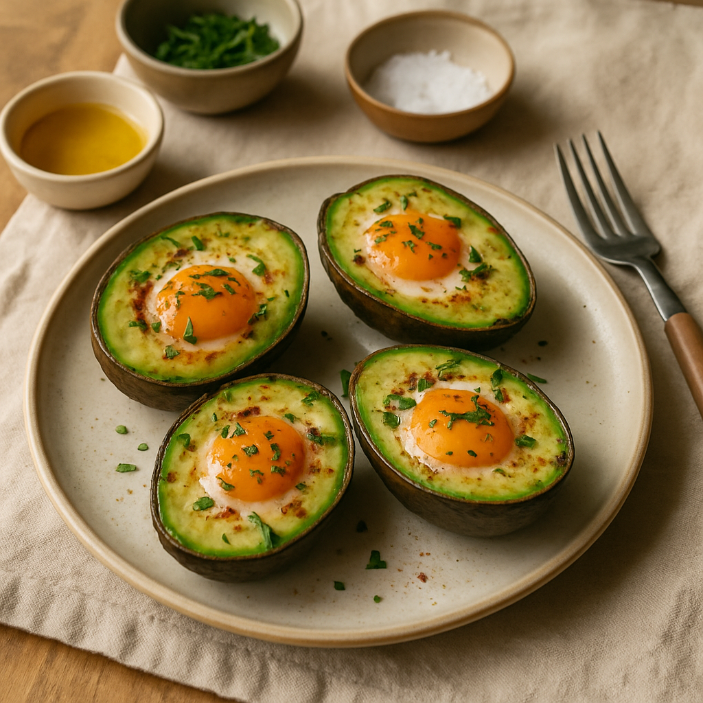 Gebackene Avocado-Eier