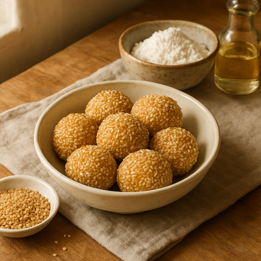 Susamlı Pirinç Topları (Jian Dui)