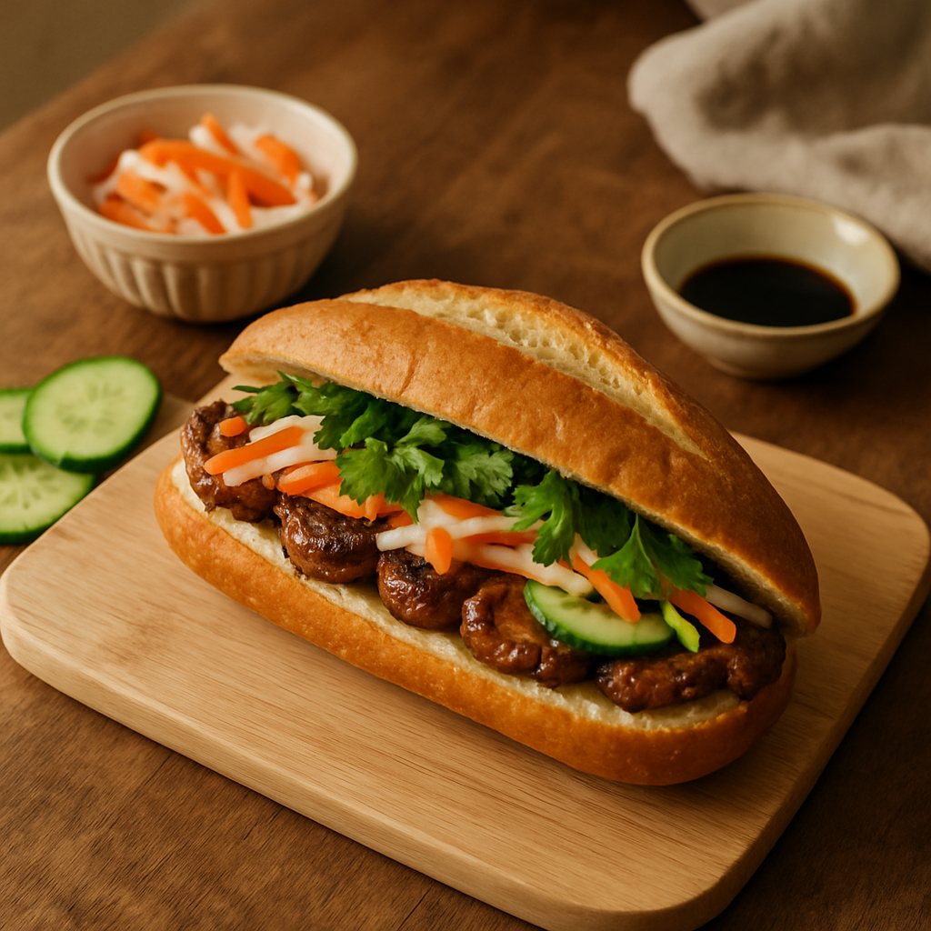Bánh Mì With Grilled Pork