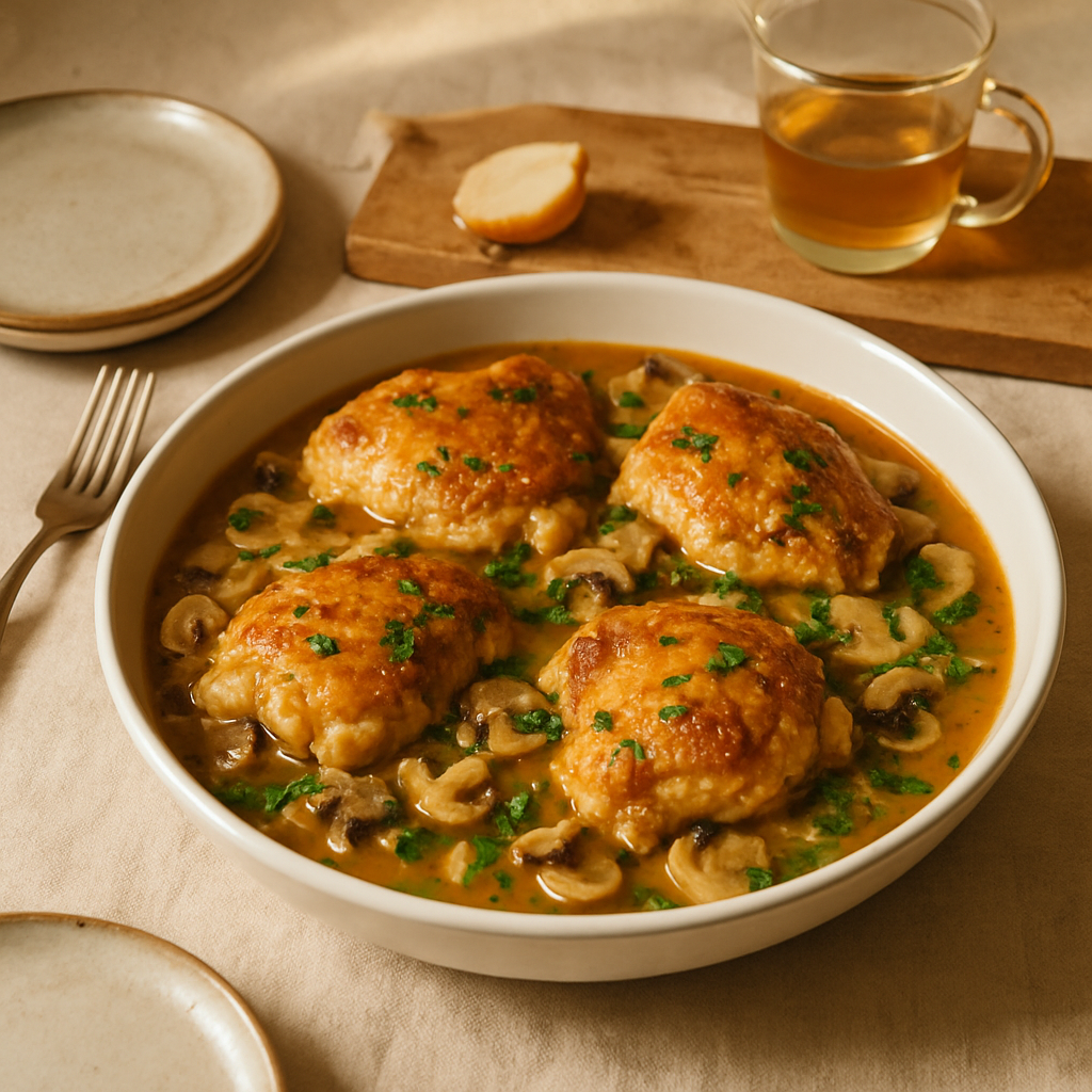 Chicken Fricassee With Sherry