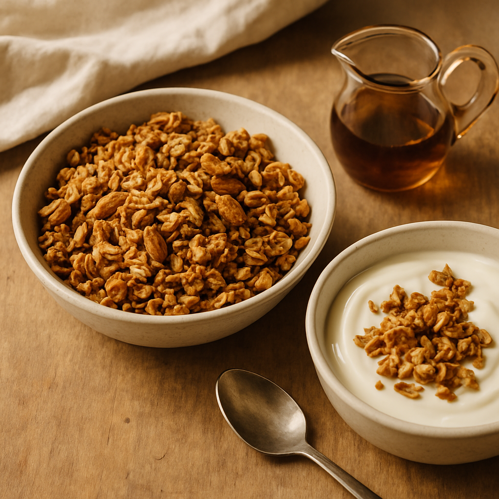 Ahorn-Mandel-Granola
