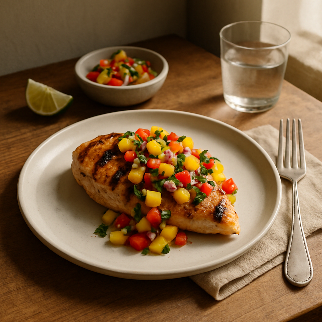 Grilled Chicken with Mango Salsa