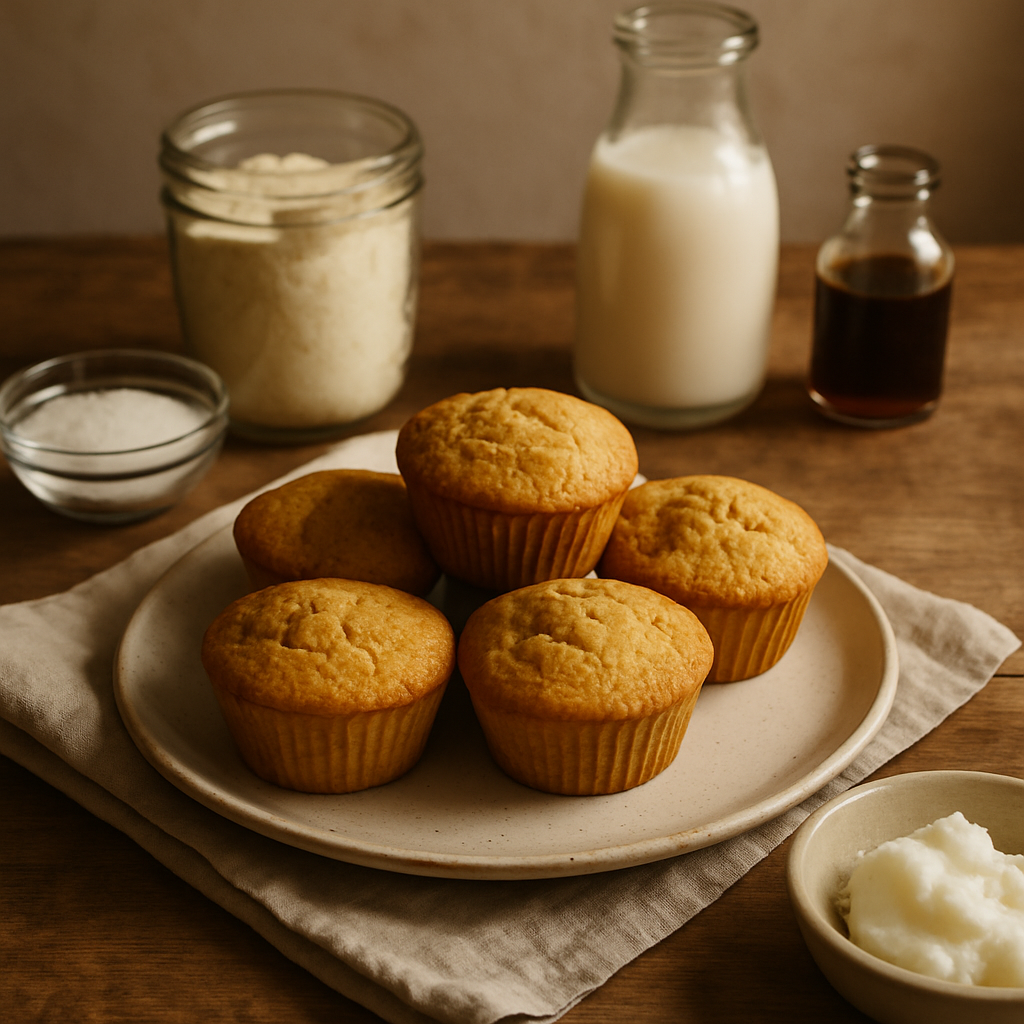Kokosmehl-Muffins
