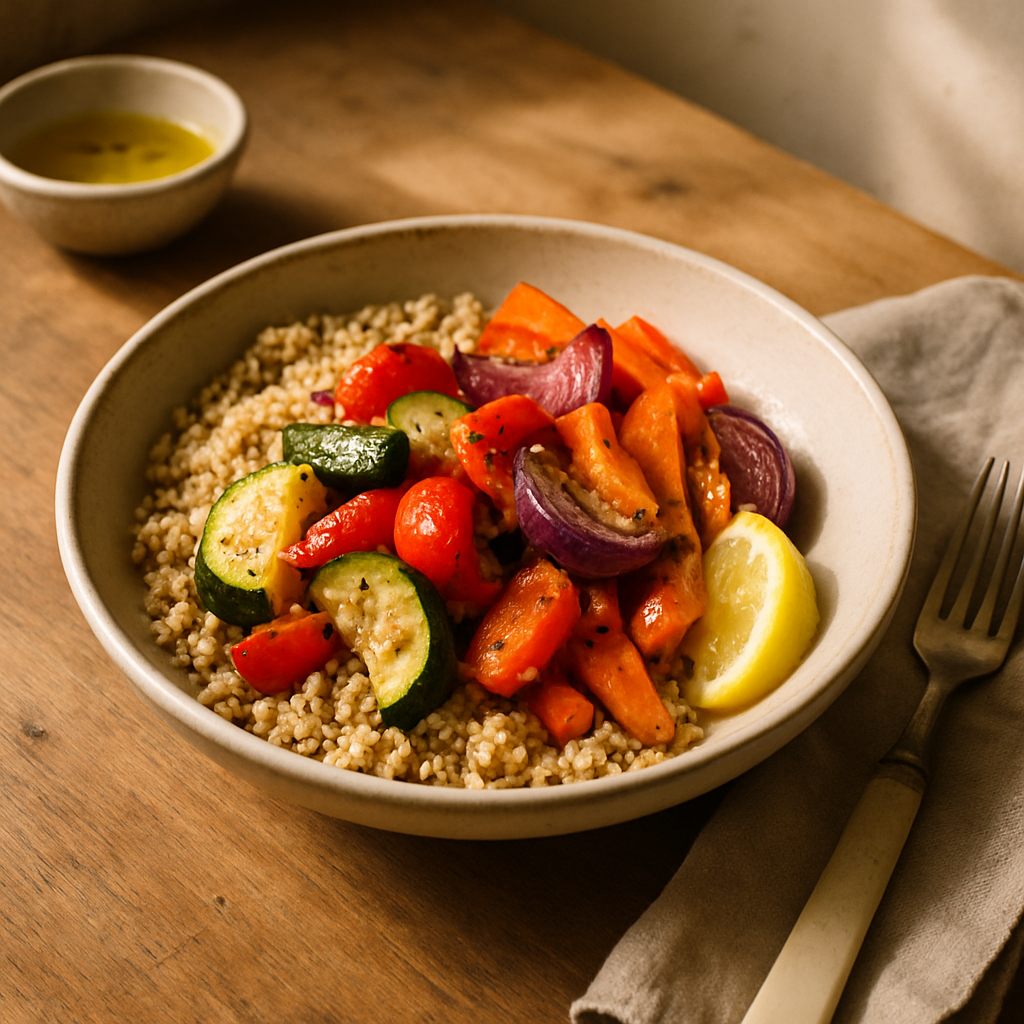 Quinoa-Bowl mit Ofengemüse