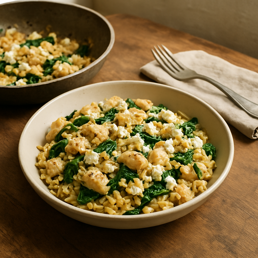 Griechisches Hähnchen mit Orzo