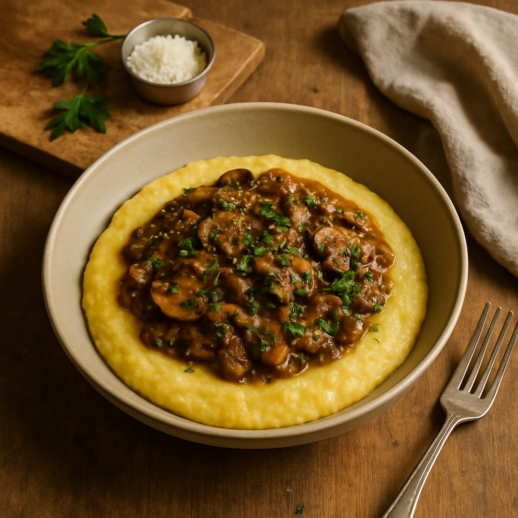 Polenta mit Pilzragout