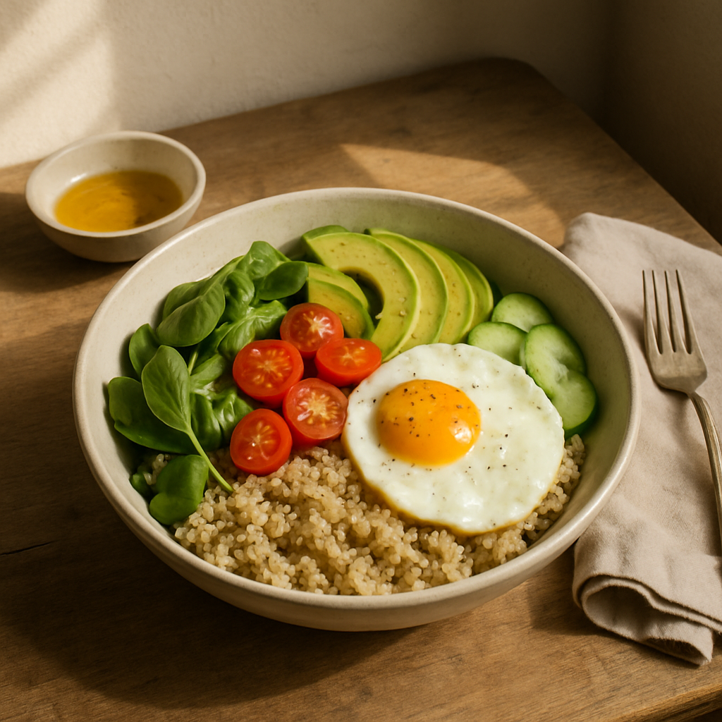 Frühstücks-Getreide-Bowl