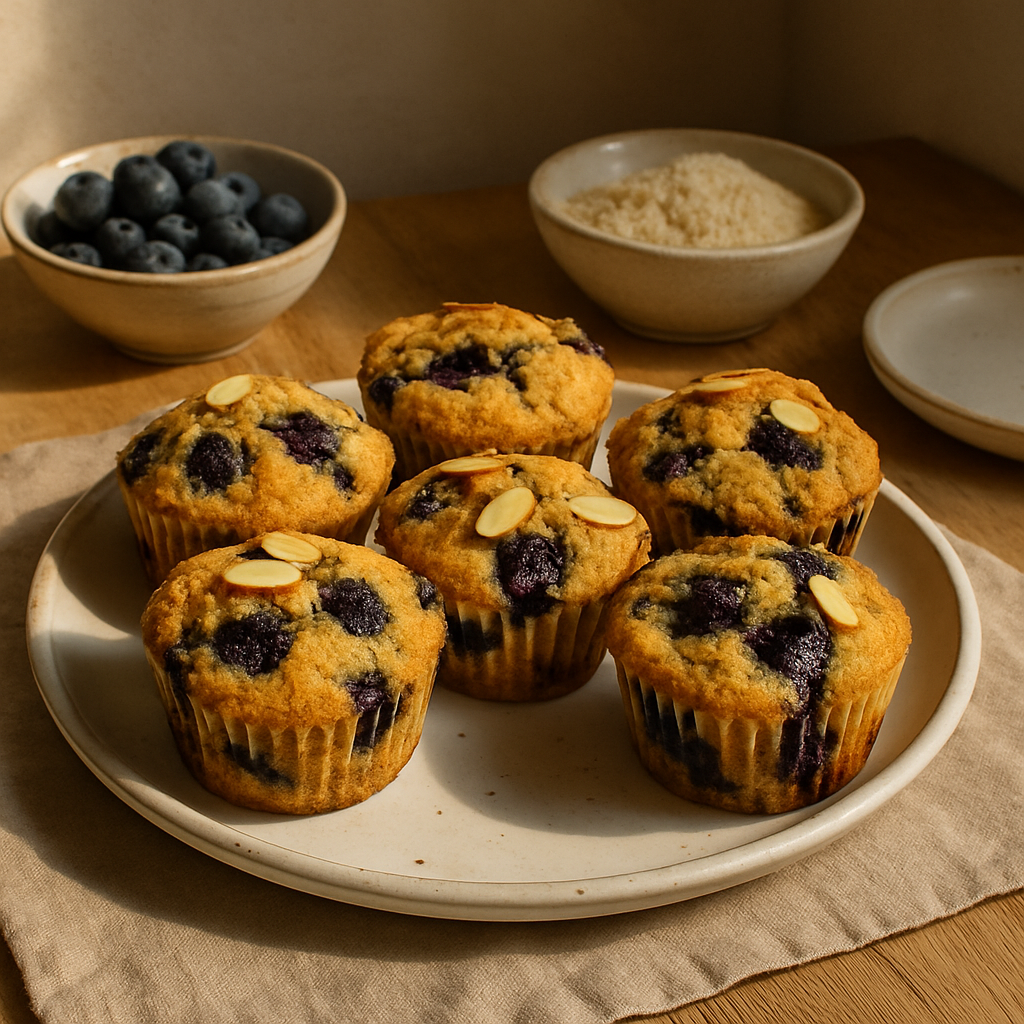Blueberry Almond Muffins