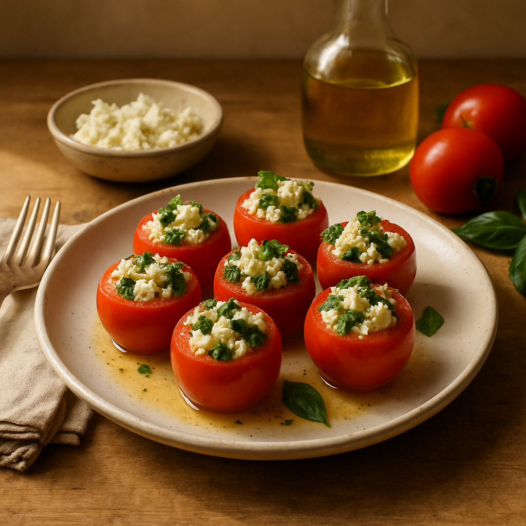 Tomato Basil Feta Bites