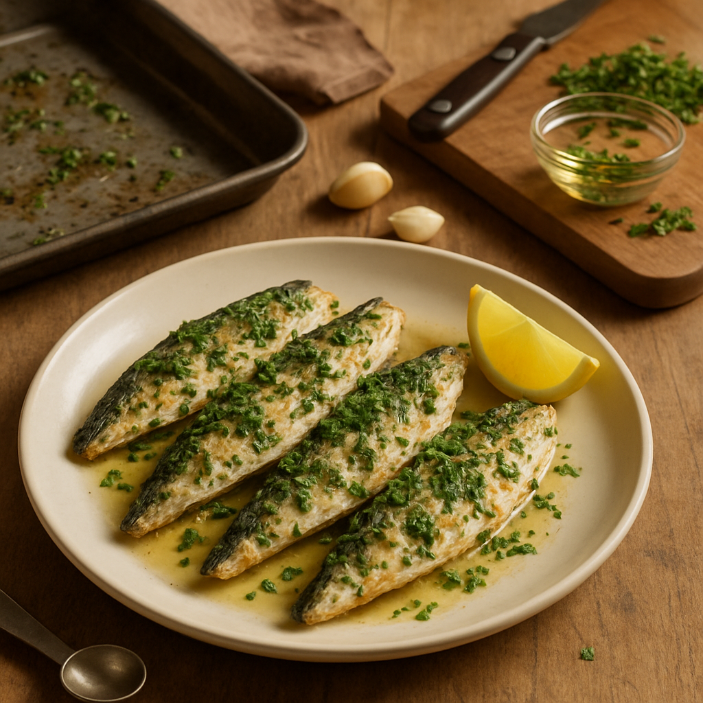 Baked Mackerel with Herbs