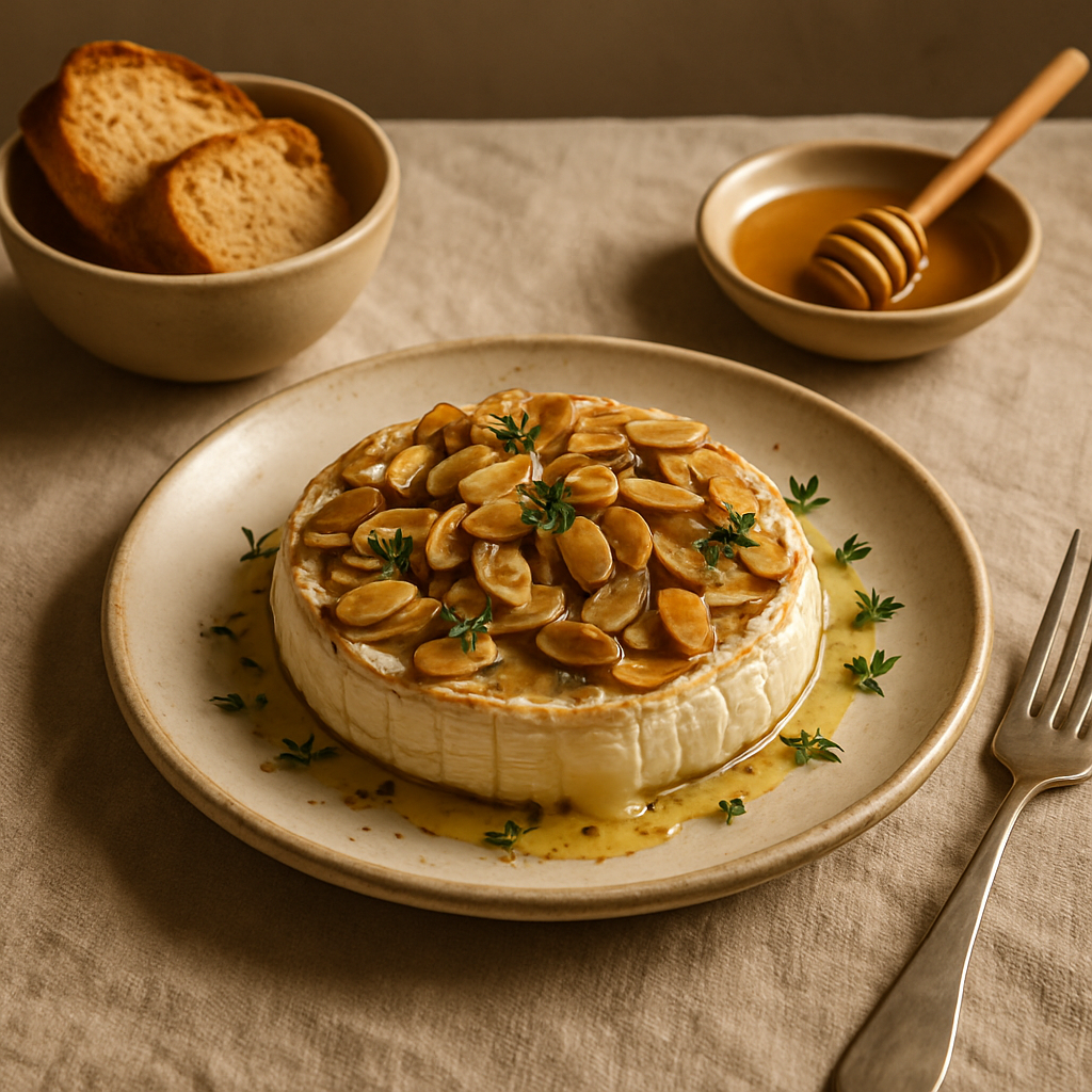 Gebackener Brie mit Mandeln