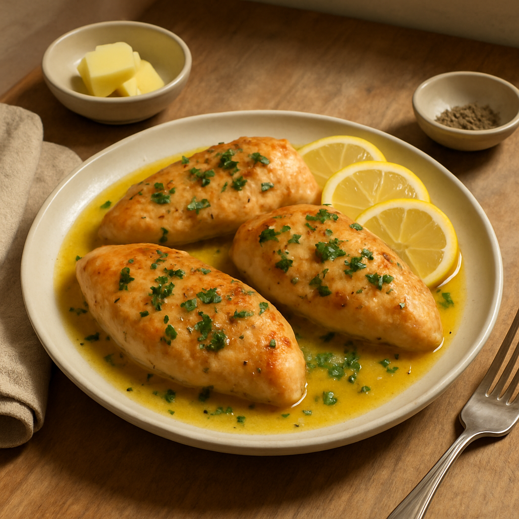 Limonlu Sarımsaklı Tereyağlı Tavuk