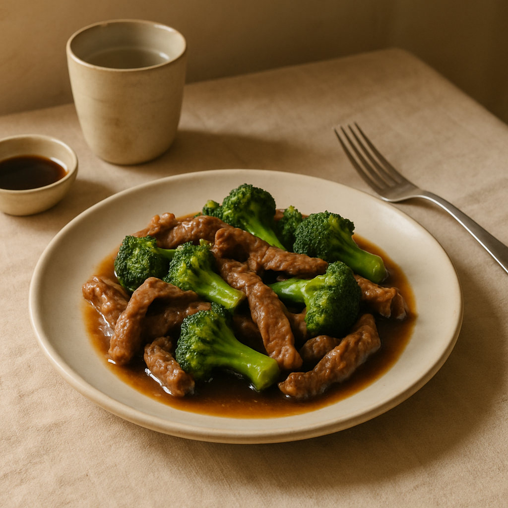 Rindfleisch-Brokkoli-Pfanne