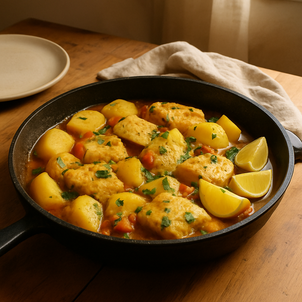 Fish Tagine with Potatoes