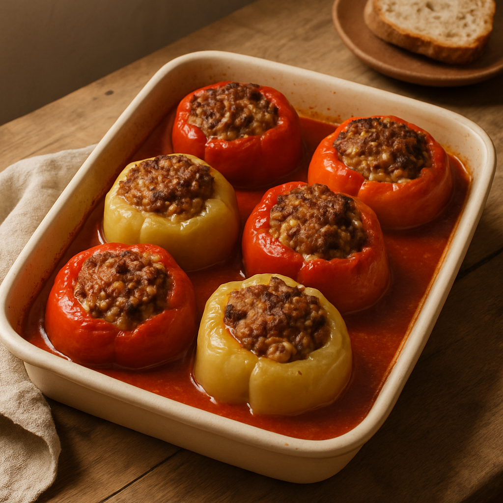 Balkan Stuffed Peppers