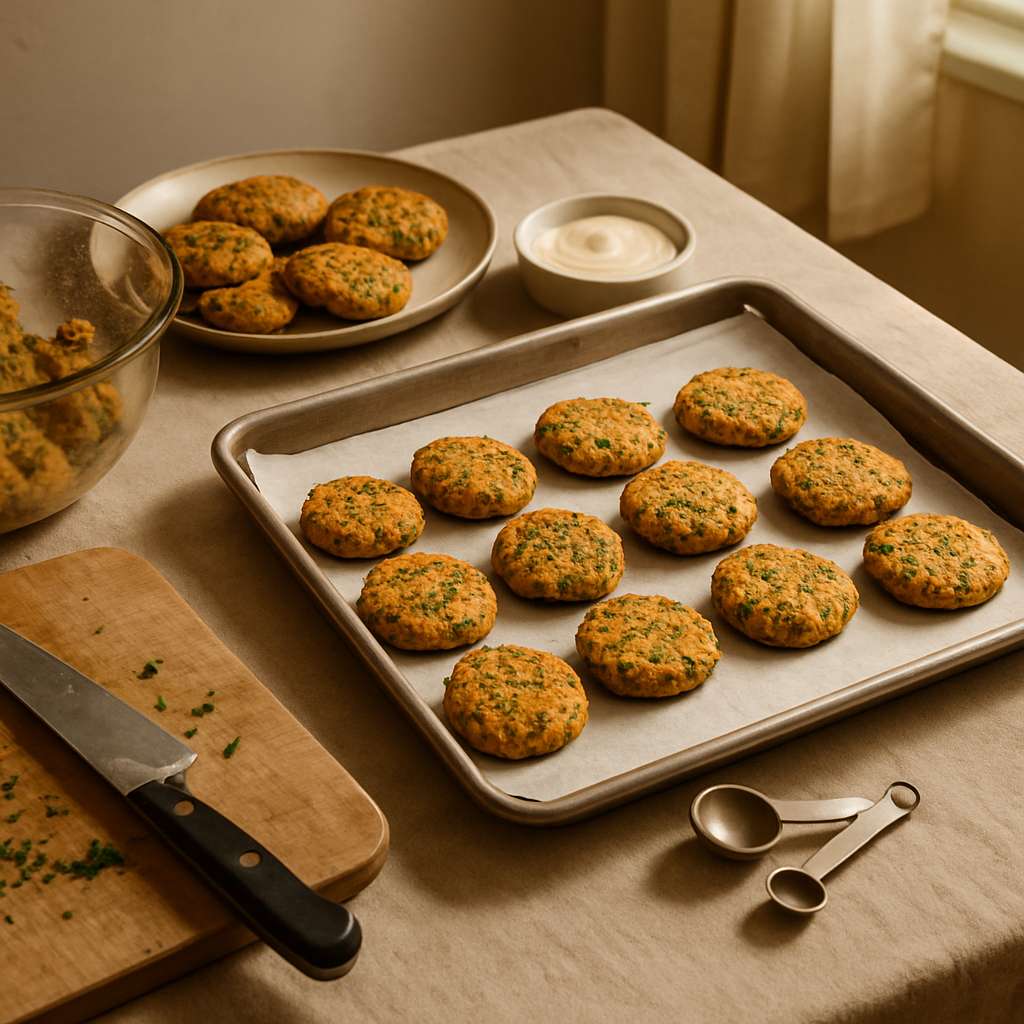 Baked Chickpea Patties