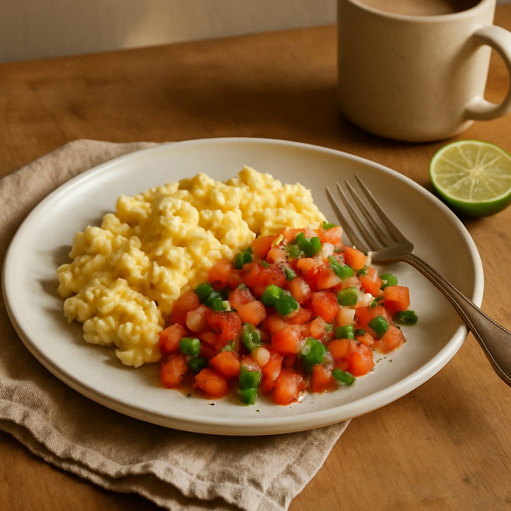 Eier mit Salsa