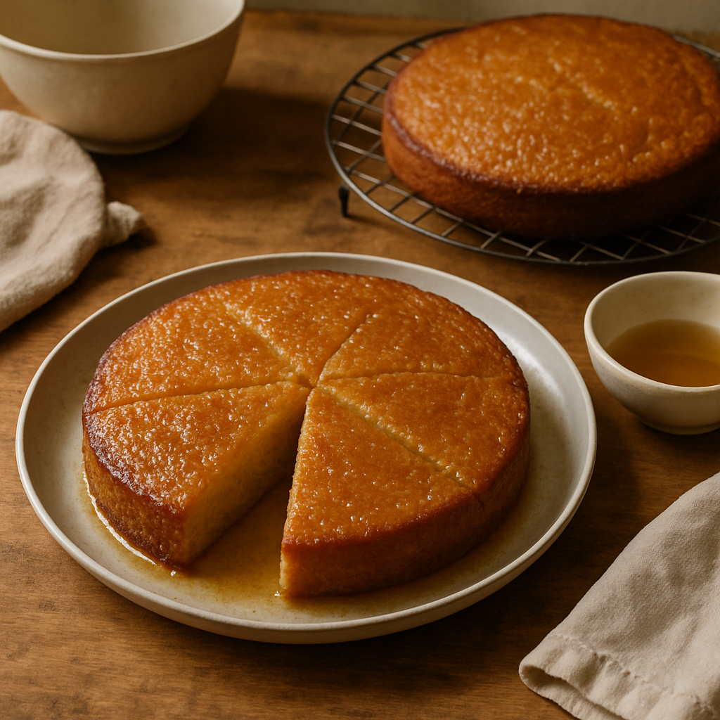 Syrupy Almond Cake