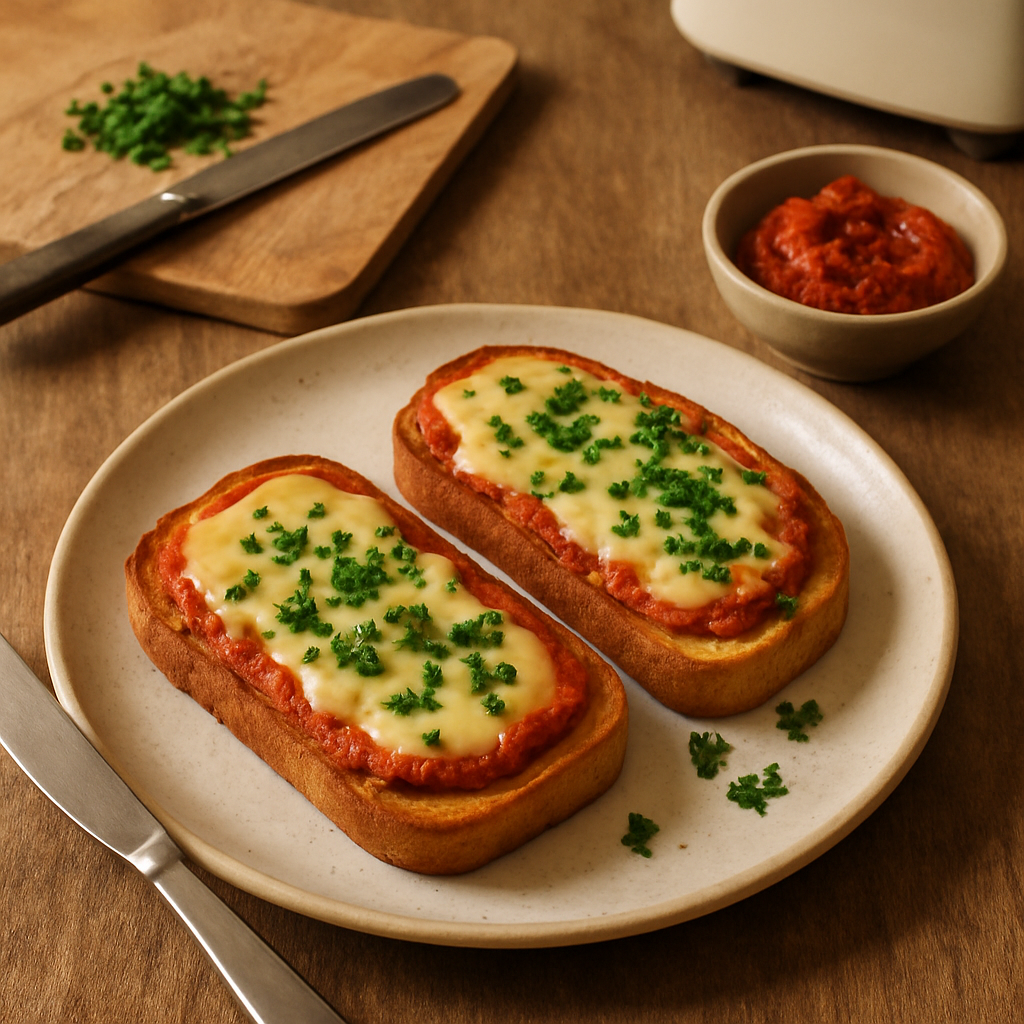 Ajvar and Cheese Toast