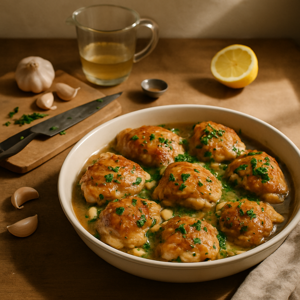 Pollo al Ajillo with Herbs