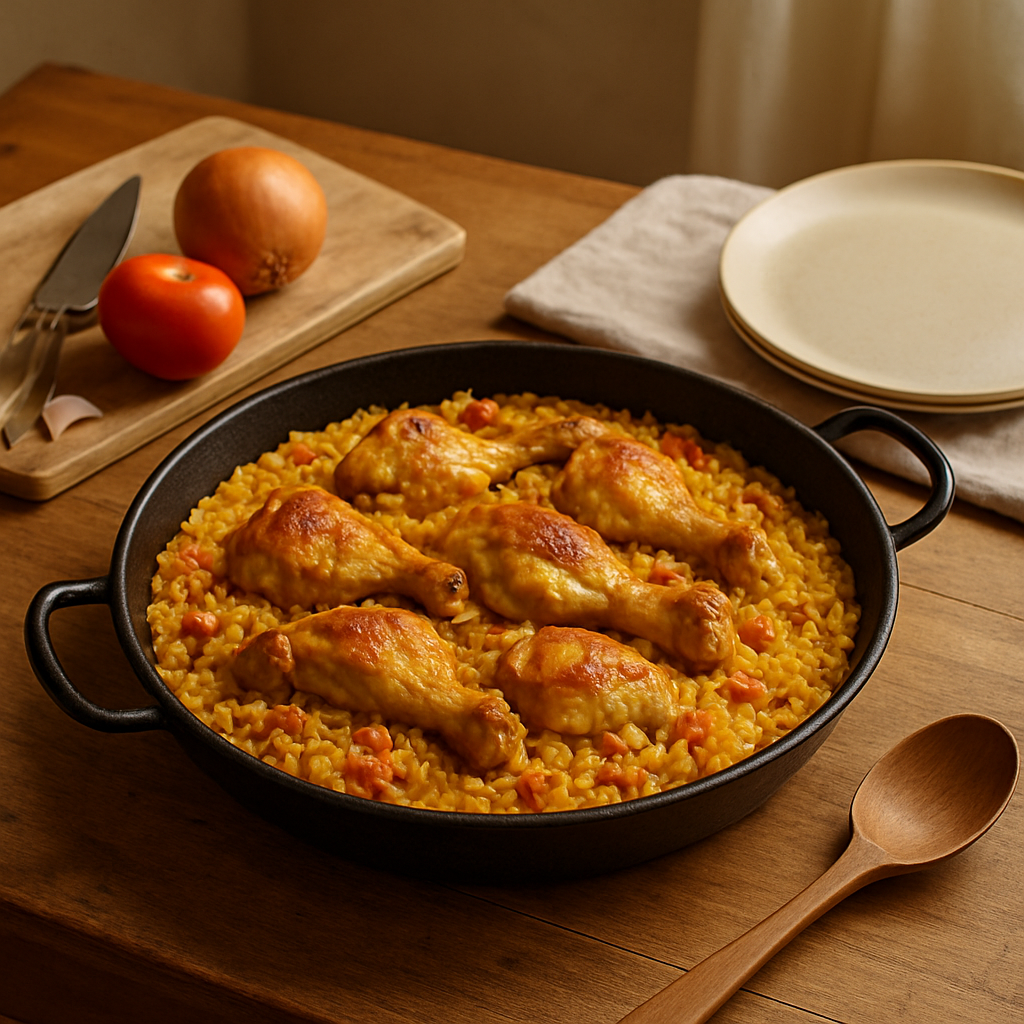 Chicken Paella With Saffron