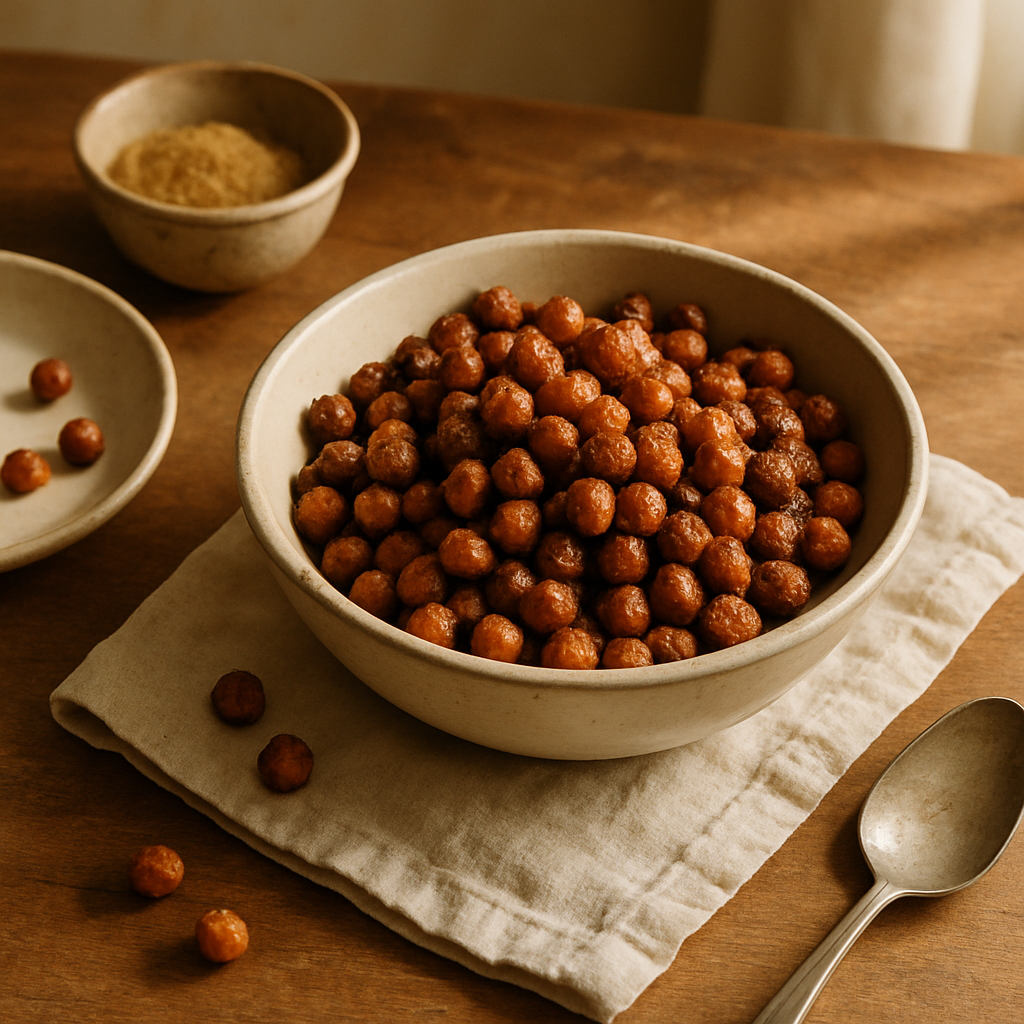 Sweet Cinnamon Roasted Chickpeas