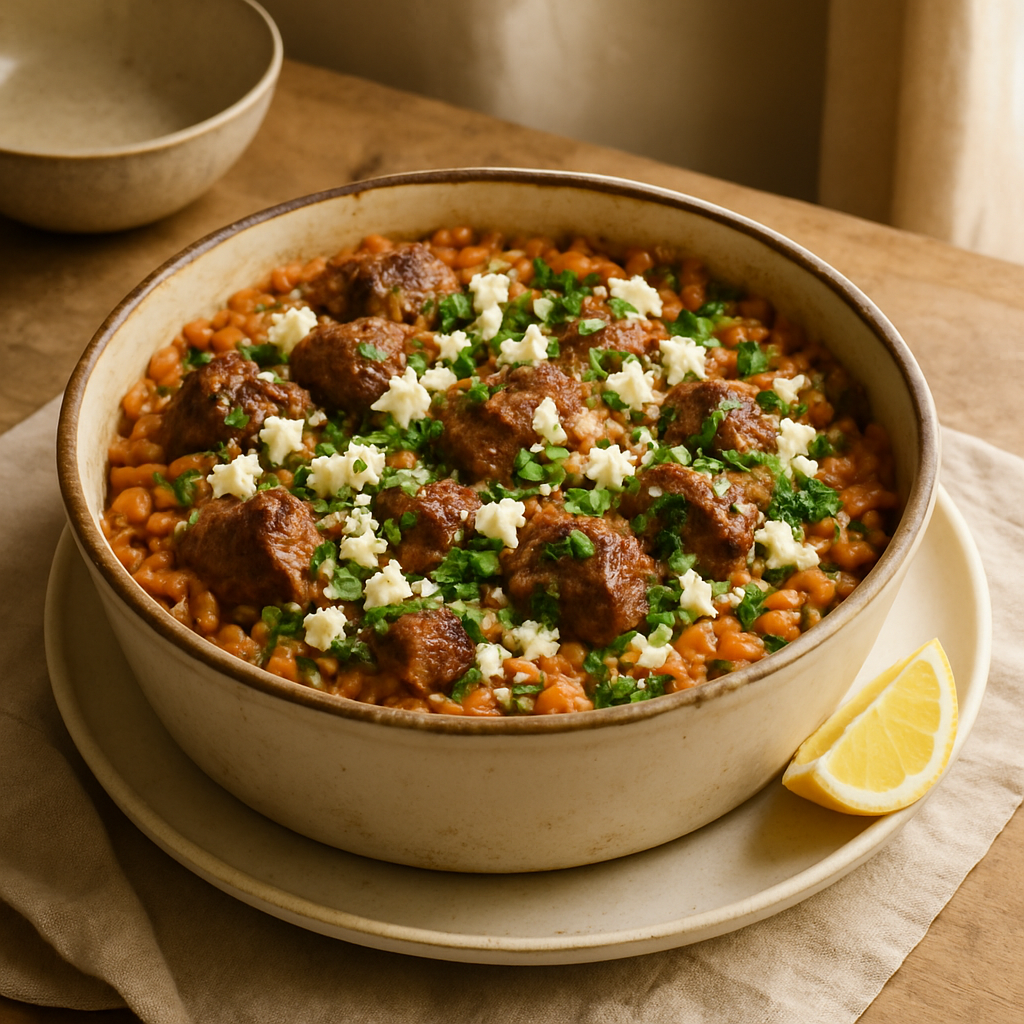 Lamb and Orzo Bake