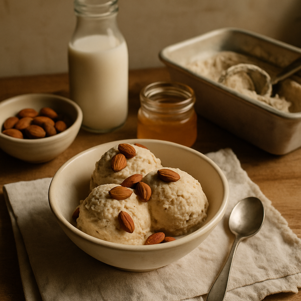 Honig-Mandel-Eis