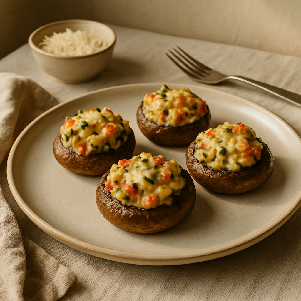 Vegetable-Stuffed Mushrooms