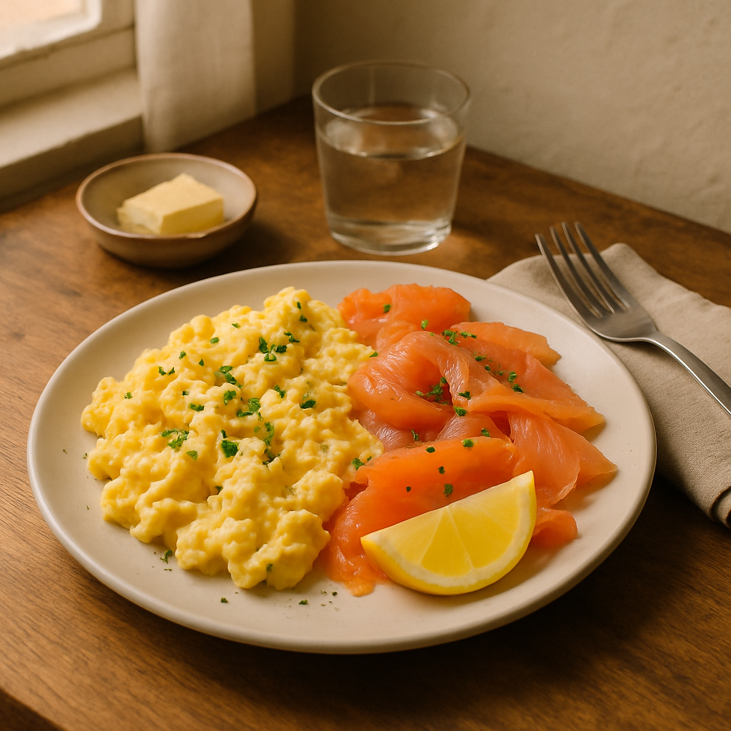 Smoked Salmon and Scrambled Eggs