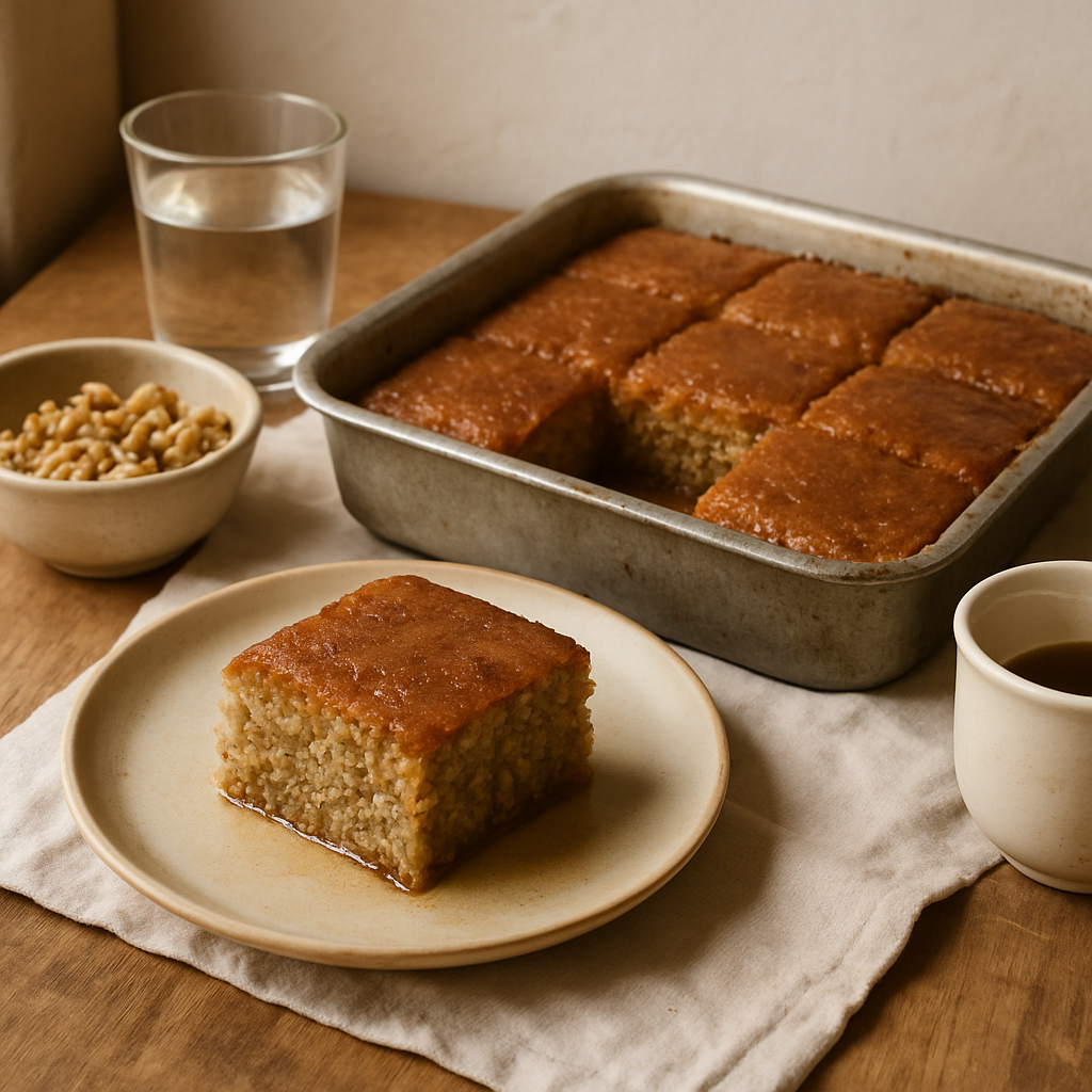 Karidopita Walnut Cake