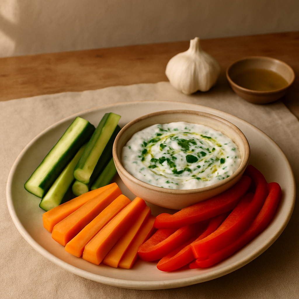 Herbed Yogurt Dip with Veggies