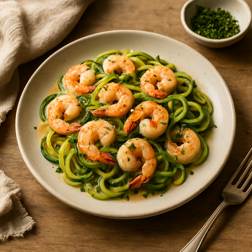 Zoodle'lı Karides Scampi