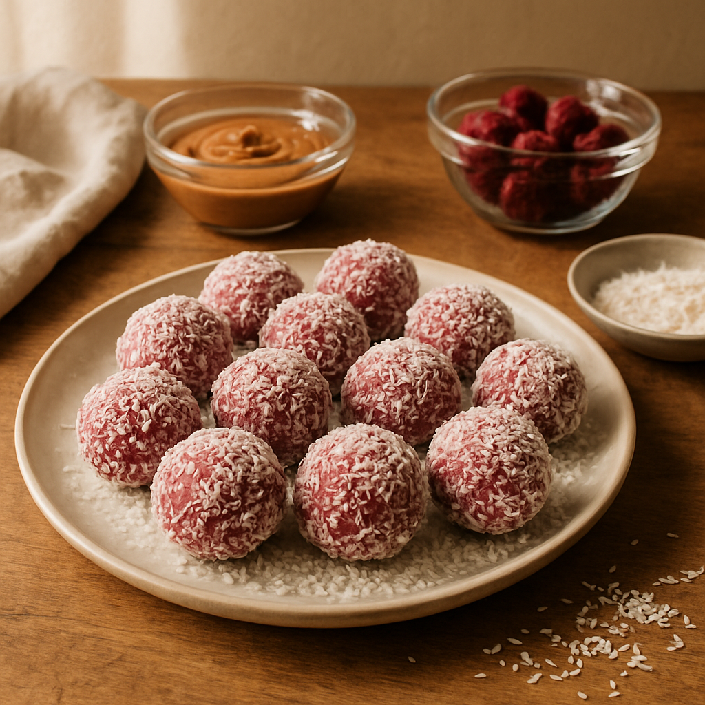 Himbeer-Kokos-Häppchen