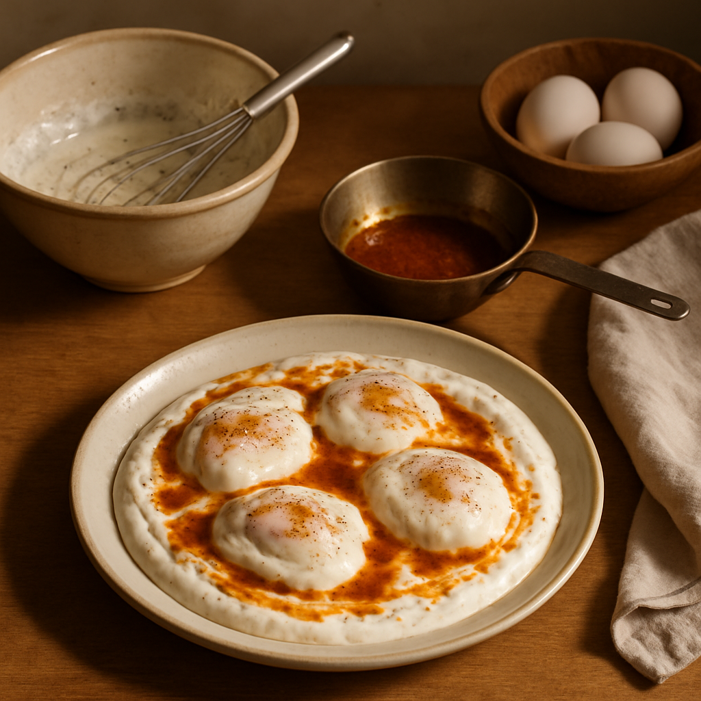 Çılbır mit pochierten Eiern