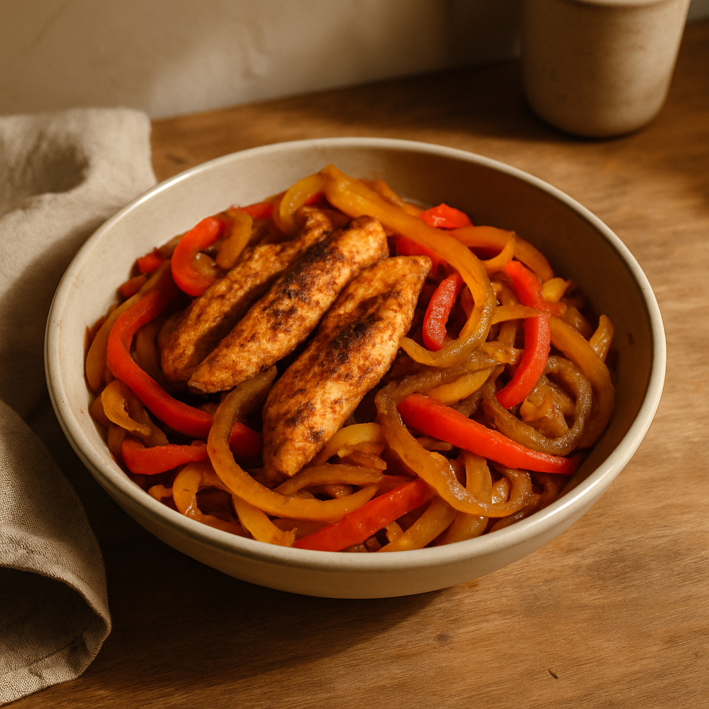Hähnchen-Fajita-Bowl