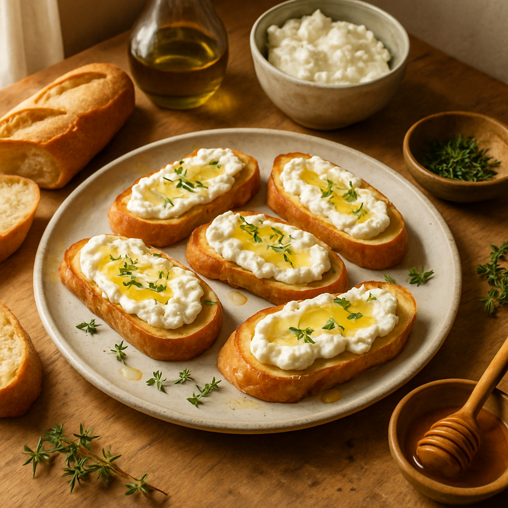 Ricotta ve Ballı Crostini