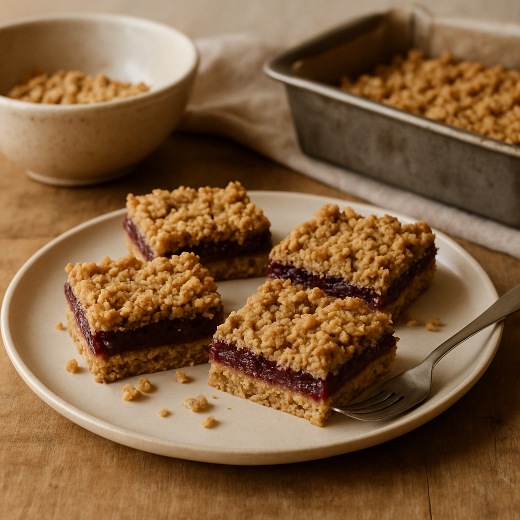 Damson Plum Crumble Bars