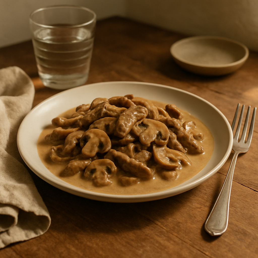Mantarlı Dana Stroganof